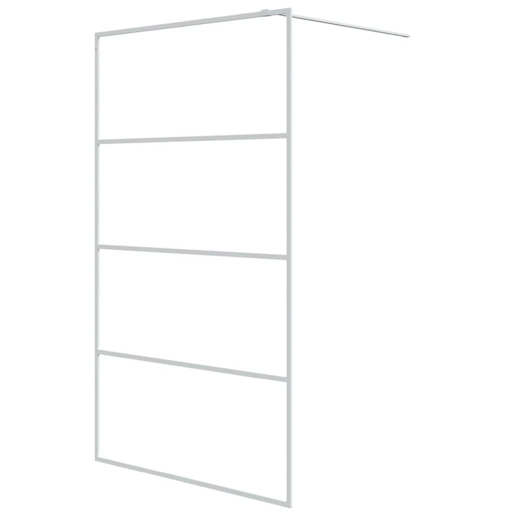 Vidaxl Walk-In Walk Murn 115x195 cm Transparent ESG Glass White