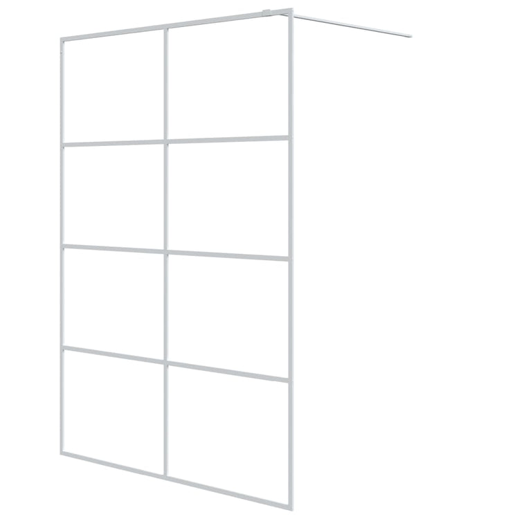 Vidaxl Walk-In Walk Murn 140x195 cm Transparent ESG Glass White