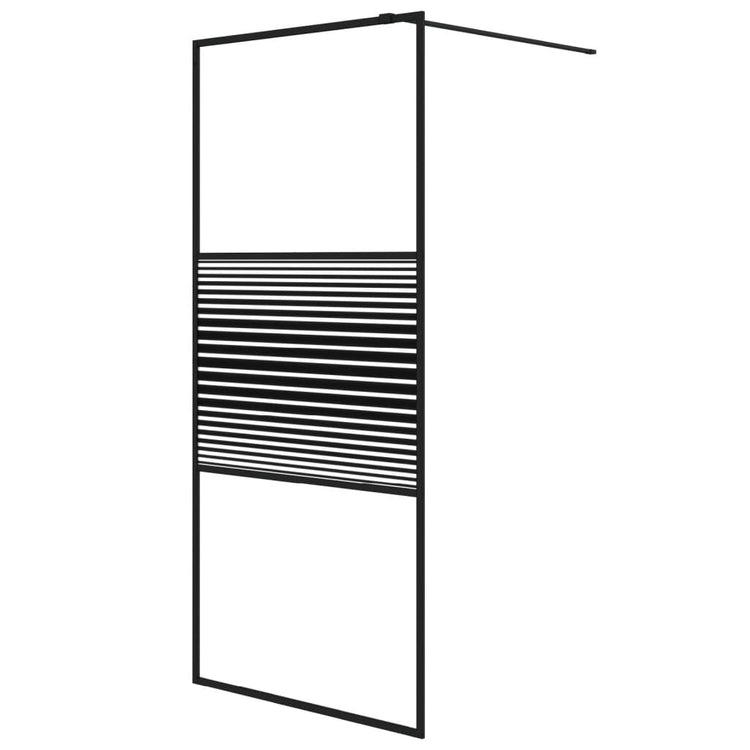 Vidaxl Walk-In Walk Murn 90x195 cm Transparent ESG Verre noir