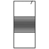 Vidaxl Walk-In Walk Murn 90x195 cm Transparent ESG Verre noir