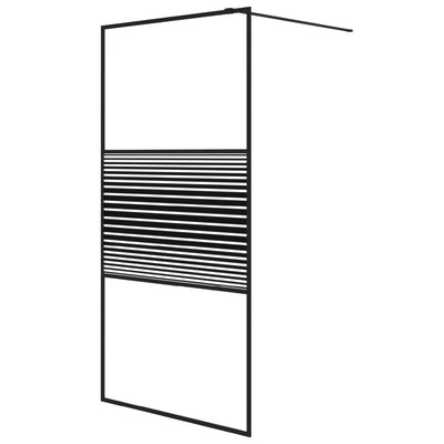 Vidaxl Walk-In Walk Murn 100x195 cm Transparent ESG Verre noir