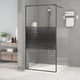 Vidaxl Walk-In Walk Murn 100x195 cm Transparent ESG Verre noir