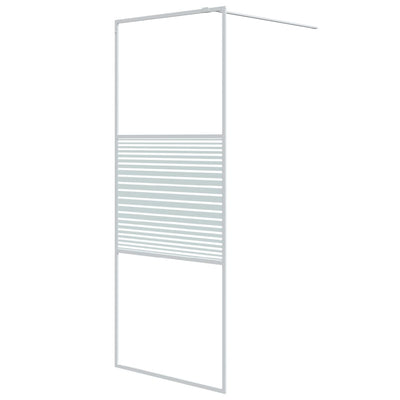 Vidaxl Walk-In Walking Mur 80x195 cm Transparent ESG Glass White
