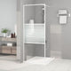 Vidaxl Walk-In Walking Mur 80x195 cm Transparent ESG Glass White