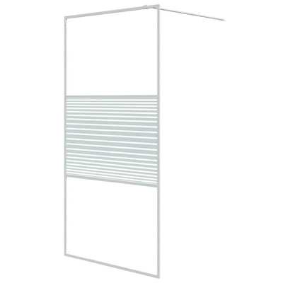 Vidaxl Walk-In Walk Murn 100x195 cm Transparent ESG Glass White