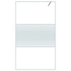Vidaxl Walk-In Walk Murn 115x195 cm Transparent ESG Glass White