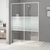 Vidaxl Walk-In Walk Murn 140x195 cm Transparent ESG Glass White