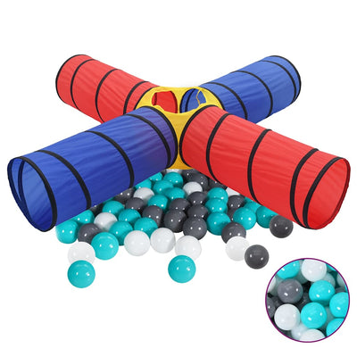 Vidaxl Children's Play Tunnel avec 250 balles multiples