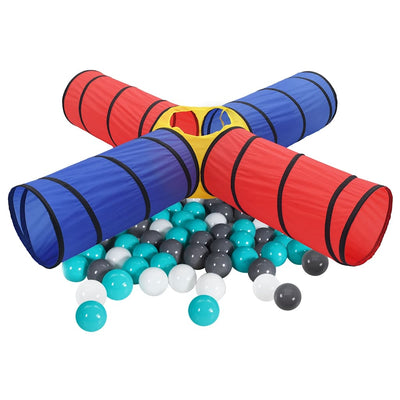 Vidaxl Children's Play Tunnel avec 250 balles multiples