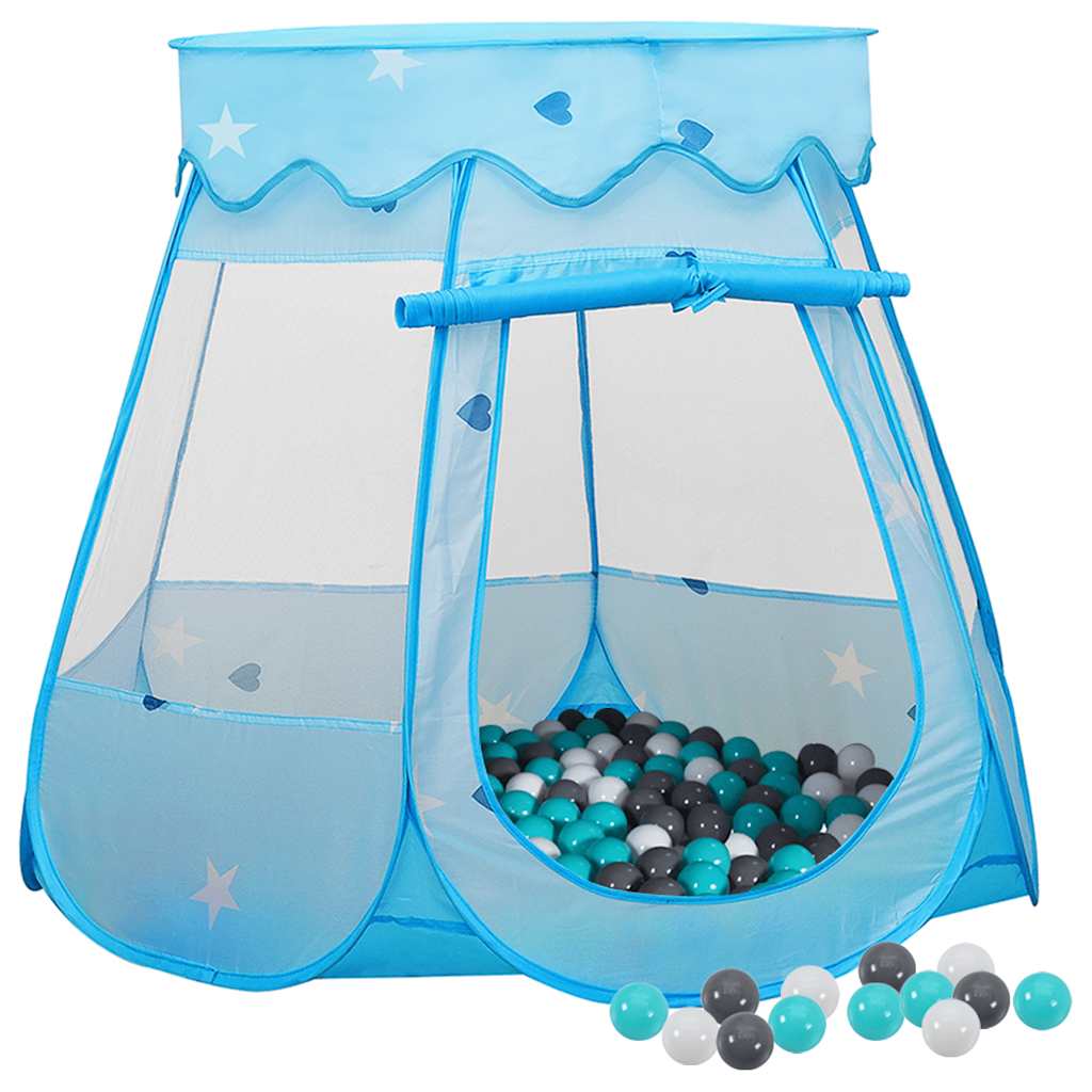Vidaxl Children's Play Tent avec 250 balles 102x102x82 cm bleu