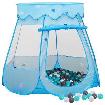 Vidaxl Children's Play Tent avec 250 balles 102x102x82 cm bleu