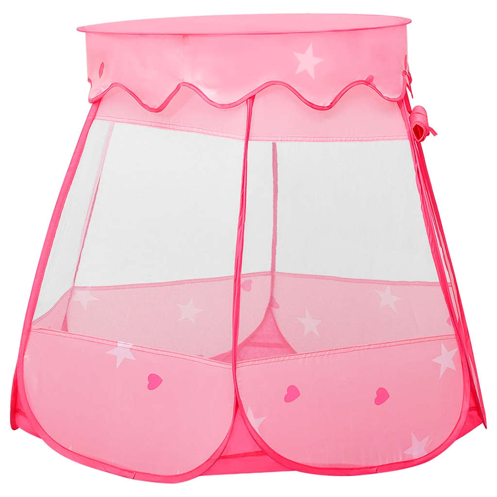 Vidaxl Children's Play Tent avec 250 balles 102x102x82 cm rose
