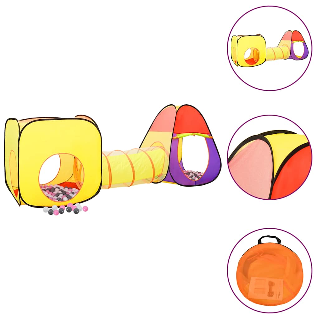 Vidaxl Children's Play tente avec 250 balles 255x80x100 cm multiplié