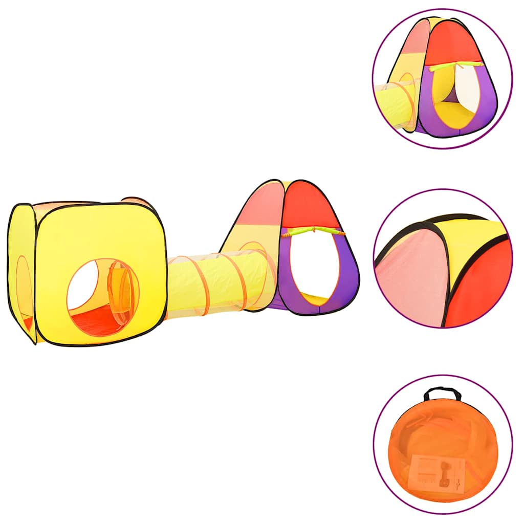 Vidaxl Children's Play tente avec 250 balles 255x80x100 cm multiplié