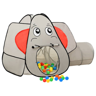 Vidaxl Children's Play Tent avec 250 balles Elephant 174x86x101 cm Gray
