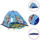 Vidaxl Children's Play Tent avec 250 balles 120x120x90 cm bleu
