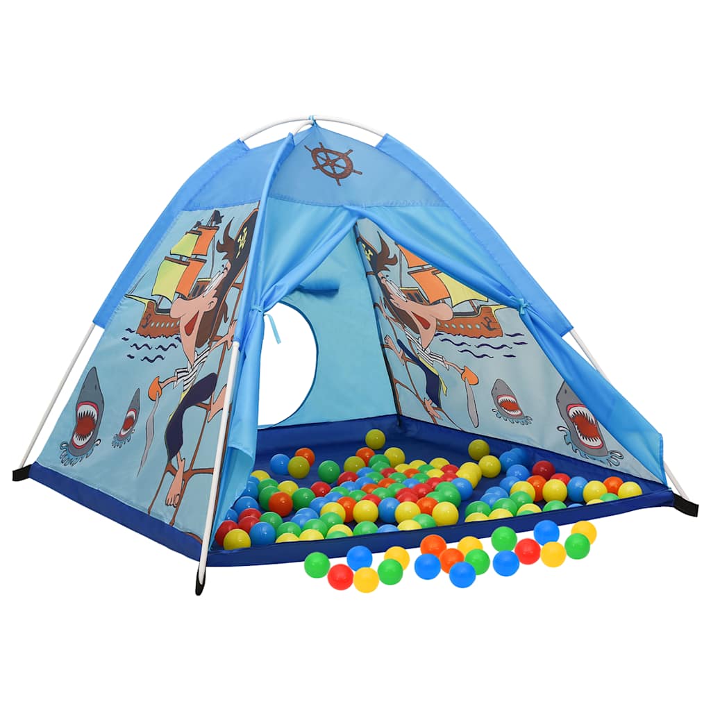 Vidaxl Children's Play Tent avec 250 balles 120x120x90 cm bleu