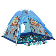 Vidaxl Children's Play Tent avec 250 balles 120x120x90 cm bleu - afbeelding 2