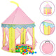 Vidaxl Children's Play Tent avec 250 balles 100x100x127 cm rose