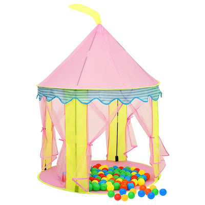 Vidaxl Children's Play Tent avec 250 balles 100x100x127 cm rose