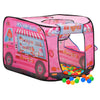 Vidaxl Children's Play Tent avec 250 balles 70x112x70 cm rose