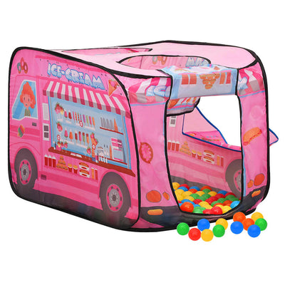 Vidaxl Children's Play Tent avec 250 balles 70x112x70 cm rose