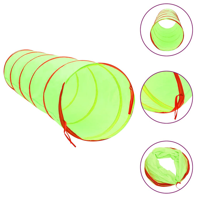 Tunnel de jeu pour enfants Vidaxl avec 250 balles à 175 cm Green en polyester