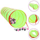 Tunnel de jeu pour enfants Vidaxl avec 250 balles à 175 cm Green en polyester