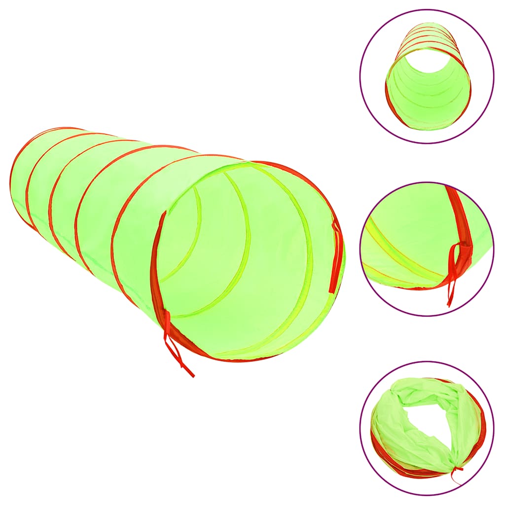 Tunnel de jeu pour enfants Vidaxl avec 250 balles à 175 cm Green en polyester