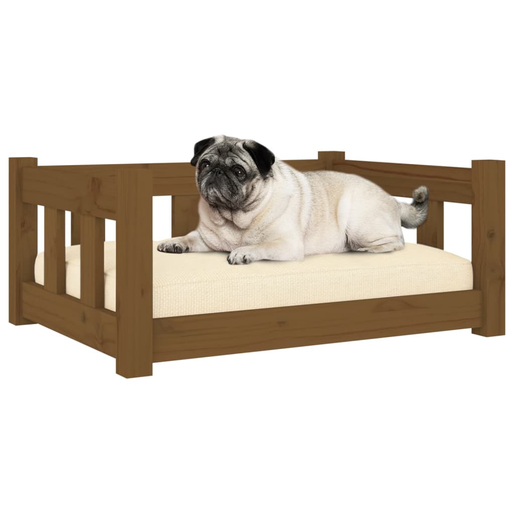 Vidaxl Dog Basket 65.5x50.5x28 cm Solid Pine Honey Brown