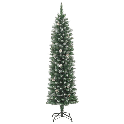Vidaxl kunstkerstboom étroit avec du PVC standard de 210 cm