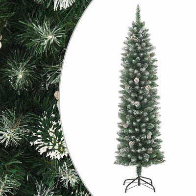Vidaxl kunstkerstboom étroit avec du PVC standard de 240 cm