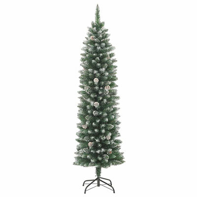 Vidaxl kunstkerstboom étroit avec du PVC standard de 240 cm