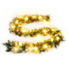 Vidaxl Garland de Noël avec lumières LED 5,2 m en PVC vert