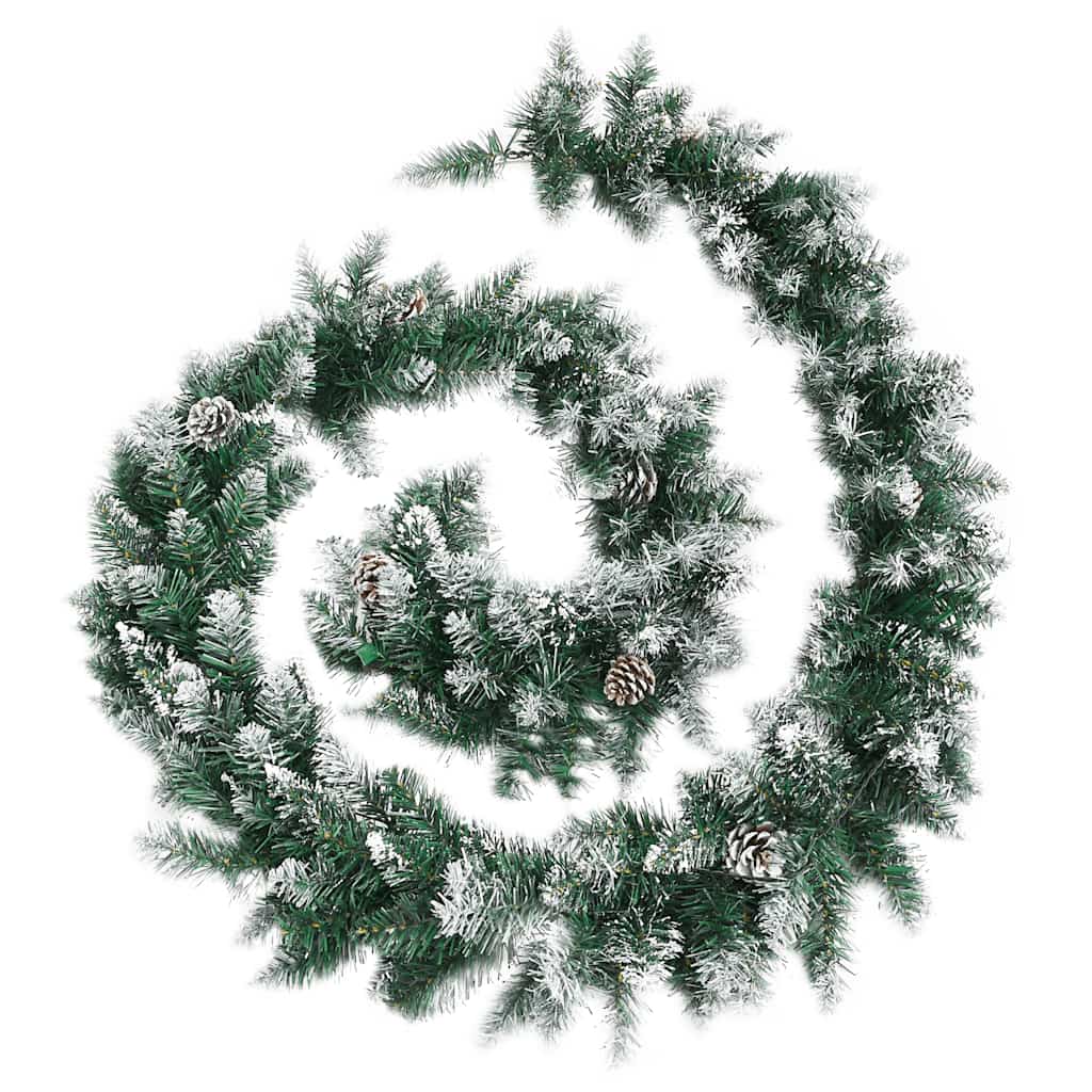 Vidaxl Garland de Noël avec lumières LED 5,2 m en PVC vert