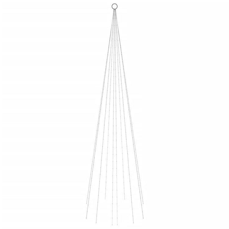 Vidaxl vlaggenmast arbre de Noël 310 LEDS Multicolore 300 cm