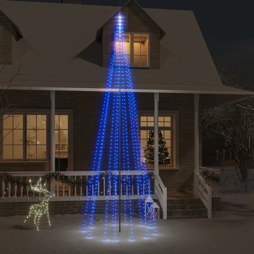 Vidaxl Flagpole S TEPLE 732 LEDS BLUE 500 cm