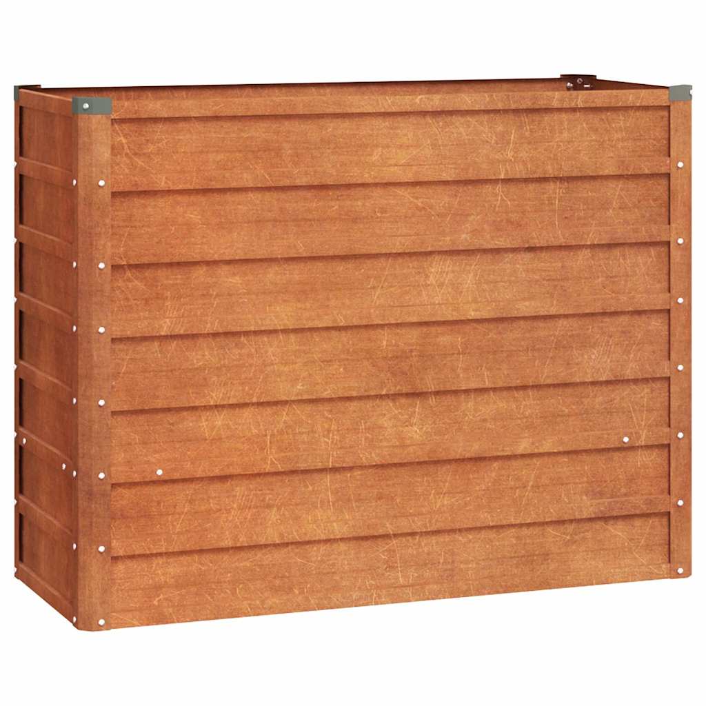 Vidaxl Planter surélevé 100x40x77 cm Corten Steel Rusty