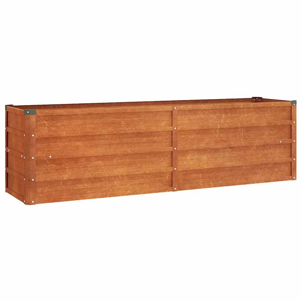 Vidaxl Planter surélevé 160x40x45 cm Corten Steel Rusty