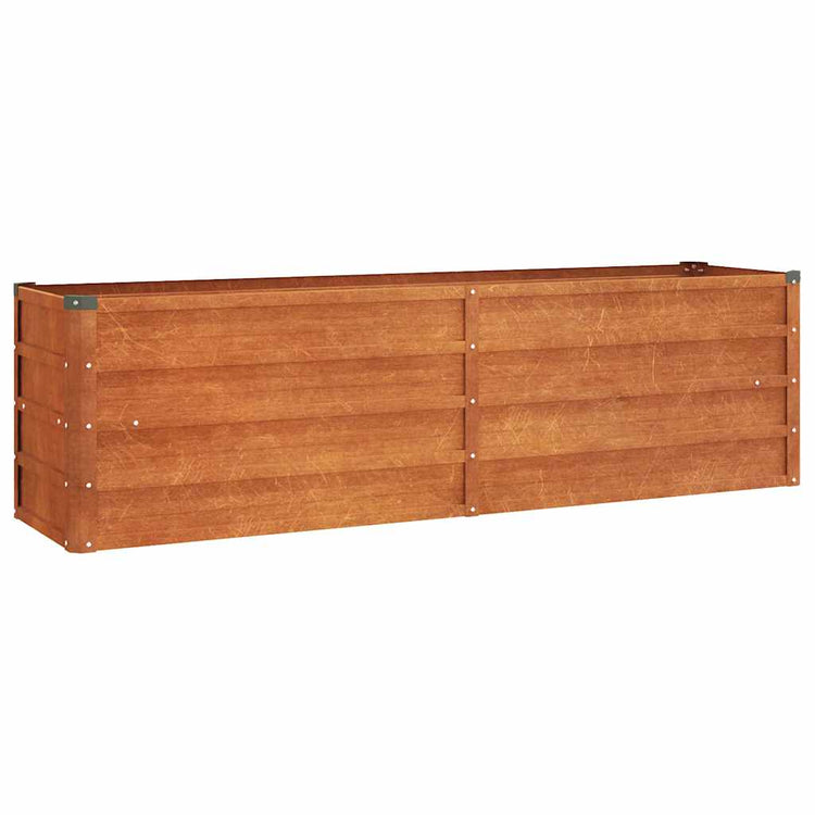 Vidaxl Planter surélevé 160x40x45 cm Corten Steel Rusty
