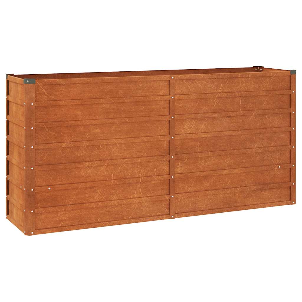 Vidaxl Planter surélevé 160x40x77 cm Corten Steel Rusty