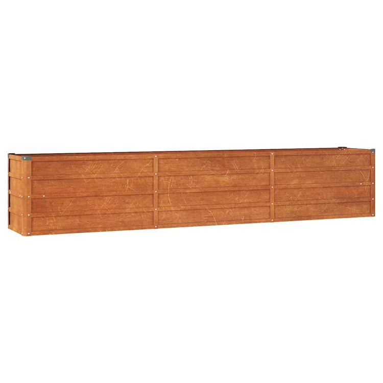 Vidaxl Planter surélevé 240x40x45 cm Corten Steel Rusty