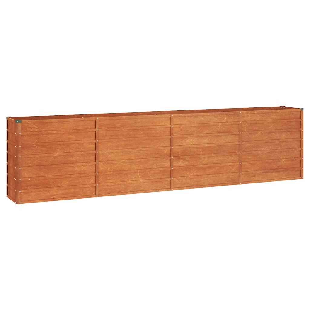 Vidaxl Planter surélevé 320x40x77 cm Corten Steel Rusty