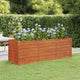Vidaxl Planter surélevé 240x80x77 cm Corten Steel Rusty