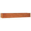 Planteur vidaxl inséré 320x80x45 cm Corten Steel rouillé
