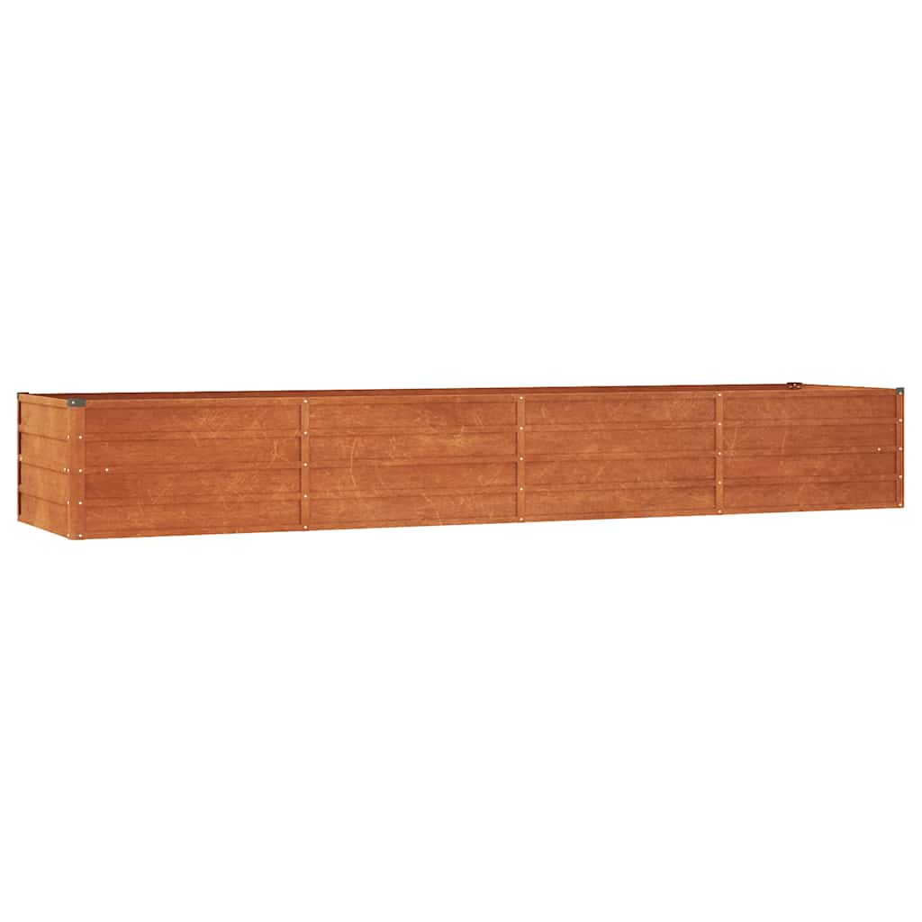 Planteur vidaxl inséré 320x80x45 cm Corten Steel rouillé