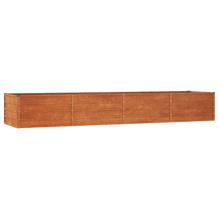 Planteur vidaxl inséré 320x80x45 cm Corten Steel rouillé