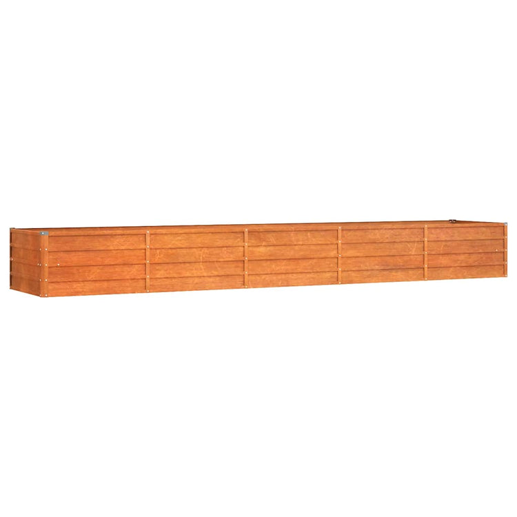 Vidaxl Planter surélevé 400x80x45 cm Corten Steel Rusty