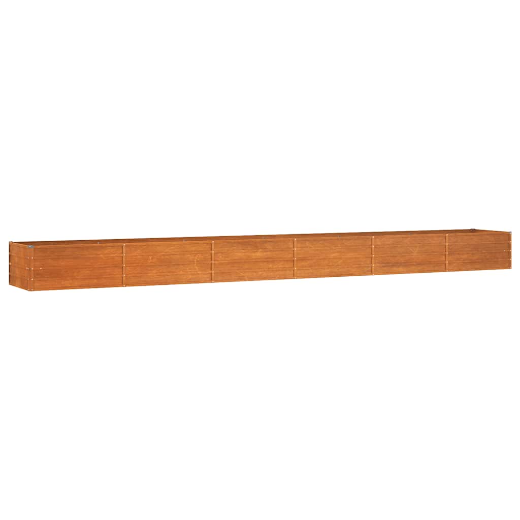 Vidaxl Planter surélevé 600x80x45 cm Corten Steel Rusty