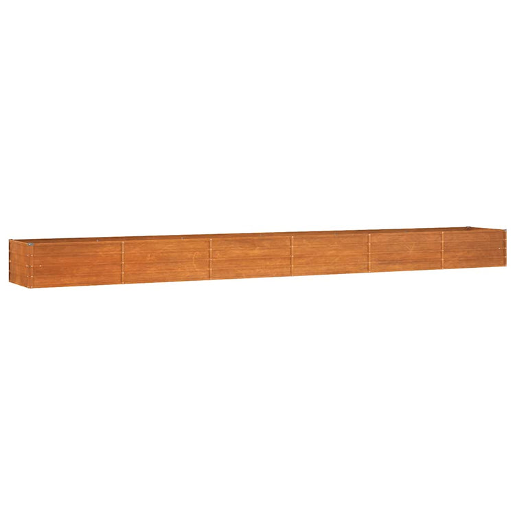 Vidaxl Planter surélevé 600x80x45 cm Corten Steel Rusty